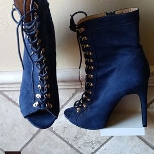 Wild diva peep toe bootie